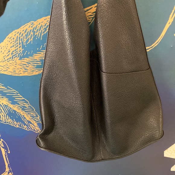 NWOT black faux leather hobo bag - Picture 6 of 6